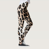 Bruine crème luipaard leggings (Rechts)