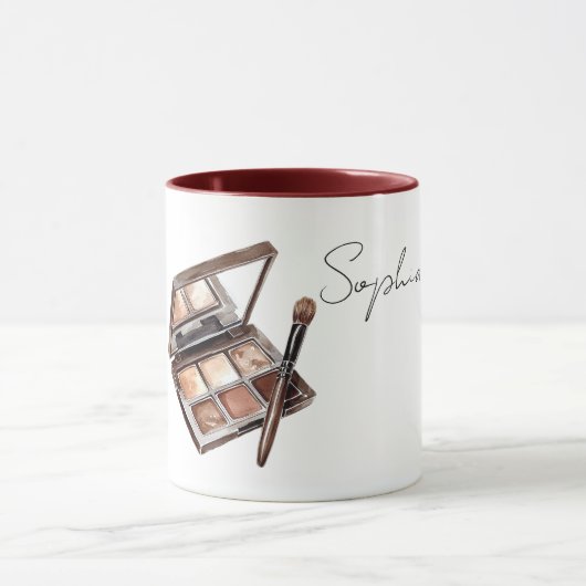 Bruine Crème Make-up Oogschaduw Mok (Midden)