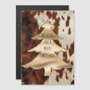 Bruine Crème Western Koeienhuid Kerstmis