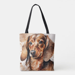 Bruine Dachshund Draagtas