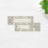 Bruine Damask Gift Labels, profielkaarten Mini Visitekaartjes (Bureau)