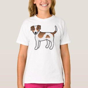 Bruine Deens-Zweedse boerderijhond Schattige Carto T-shirt