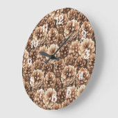 Bruine dennenappels bruidsdouche grote klok (Hoek)