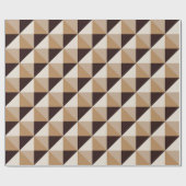 Bruine diamant cadeaupapier (Vlak)