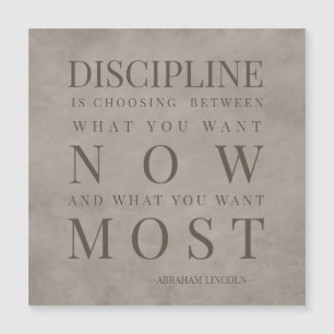 Bruine Discipline Motivatiequote