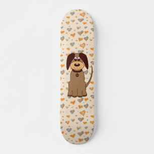 Bruine dog skateboard