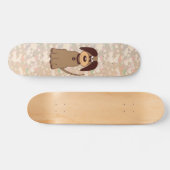 Bruine dog skateboard (Horizontaal)