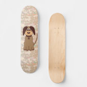 Bruine dog skateboard (Voorkant)