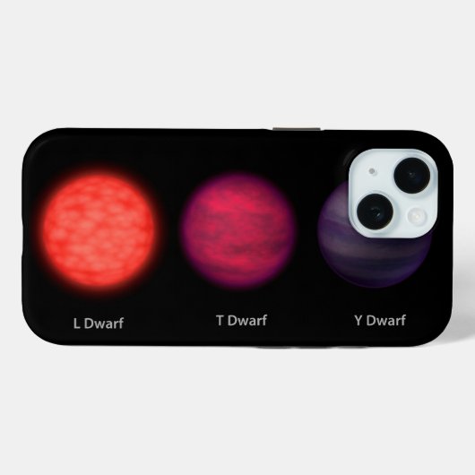 Bruine dwergen zoals gezien door een interstellair Case-Mate iPhone case (Achterkant (horizontaal))