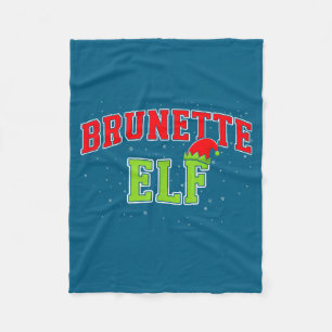 Bruine Elf Kerst Familie Matching Groep Kerstmis Fleece Deken