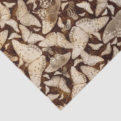 Bruine en beige Butterflies Tissuepapier (Detail)