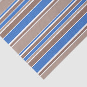 Bruine en blauwe strepen tissuepapier (Detail)