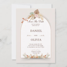 Bruine en crème bloem Waterverf