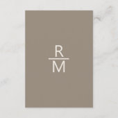 Bruine en Crème Details Informatiekaartje (Achterkant)