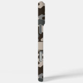 Bruine en grijze camouflage gepersonaliseerd Case-Mate iPhone case (Achterkant / Rechts)