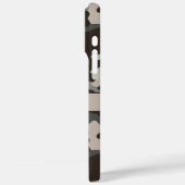 Bruine en grijze camouflage gepersonaliseerd Case-Mate iPhone case (Achterkant / Links)