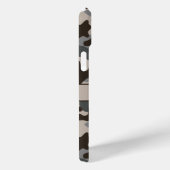 Bruine en grijze camouflage gepersonaliseerd Case-Mate iPhone case (Achterkant / Rechts)