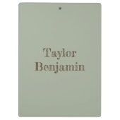 Bruine en grijze vogel met lange snavel klembord (Achterkant)