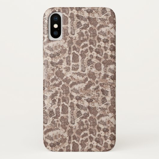 Bruine en Tan Snake Skin Case-Mate iPhone Case (Achterkant)