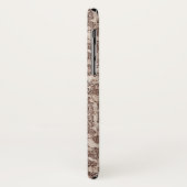 Bruine en Tan Snake Skin Case-Mate iPhone Case (Achterkant/links)