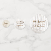 Bruine en witte Antiek  Golfclubs Confetti (Voorkanten)