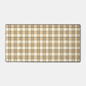 Bruine en witte controleblokken bureaumat (Voorkant)