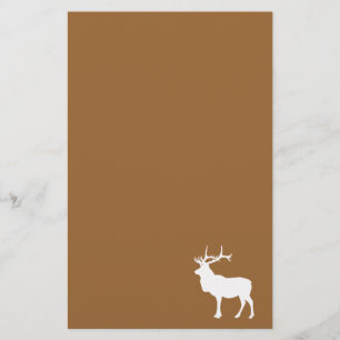 Bruine en witte eland briefpapier