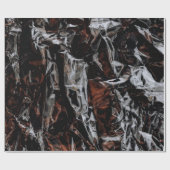 Bruine en witte gedroogde bladeren cadeaupapier (Vlak)