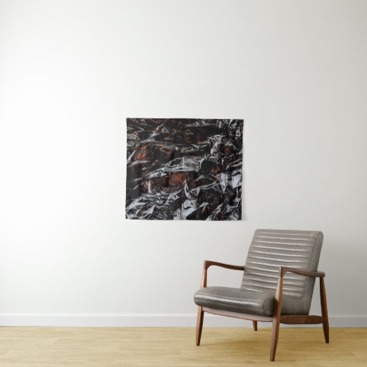 Bruine en witte gedroogde bladeren wandkleed (In Situ (horizontaal))