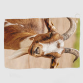 Bruine en witte geit golfhanddoek (Horizontaal)