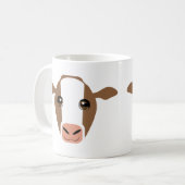 Bruine en Witte Koe op Mok (Voorkant links)