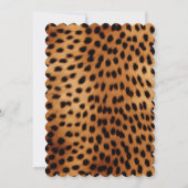 Bruine en zwarte cheeta dierenprint kaart (Achterkant)