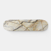Bruine en zwarte gestructureerde marmeren steen skateboard (Horizontaal)