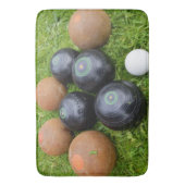  bruine en zwarte grasforel; badmat (Voorkant Verticaal)