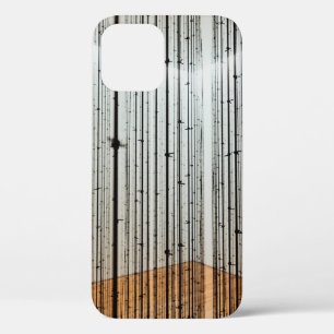 Bruine en zwarte illustratie iPhone 12 hoesje