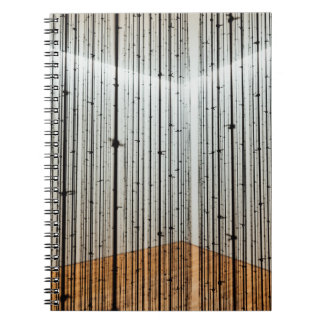 Bruine en zwarte illustratie notitieboek