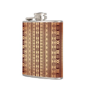 Bruine etnische textuur heupfles (Links)