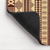 Bruine etnische textuur muismat (Hoek)