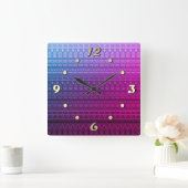 Bruine etnische versiering vierkante klok (Huis)