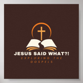 Bruine evangeliën gericht poster