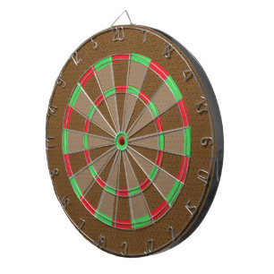 Bruine Faux lederen textuur Dartbord