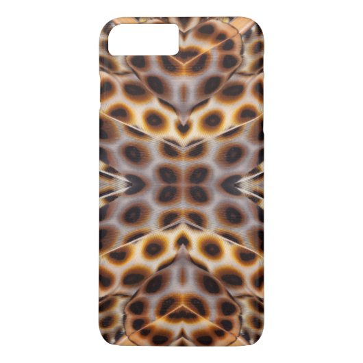 Bruine fazantveer caleidoscoop Case-Mate iPhone case (Achterkant)