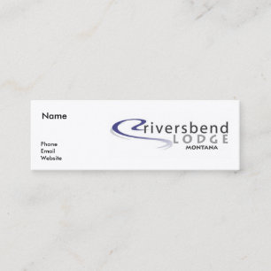 Bruine forel - dunne kaart mini visitekaartje