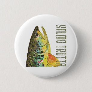 Bruine forel Ichthyology, Gevist, fly Fishing Ronde Button 5,7 Cm