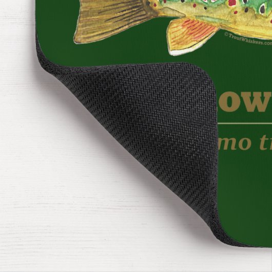 Bruine forel Latijn Ichthyology Muismat (Hoek)