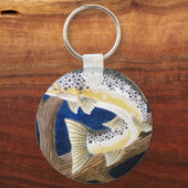 Bruine forel sleutelhanger (Voorkant)