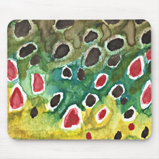 Bruine forel vis muismat (Voorkant)