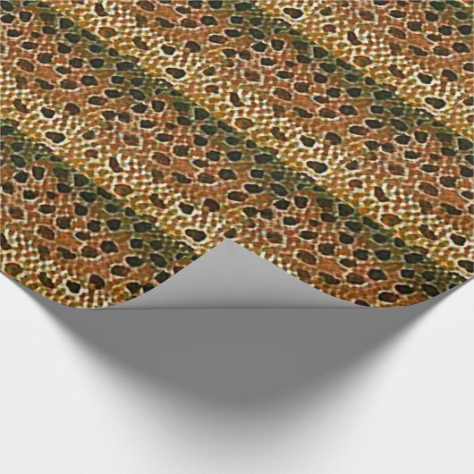 Bruine forel vishuidskleur cadeaupapier (Hoek)