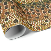 Bruine forel vishuidskleur cadeaupapier (Rol Hoek)