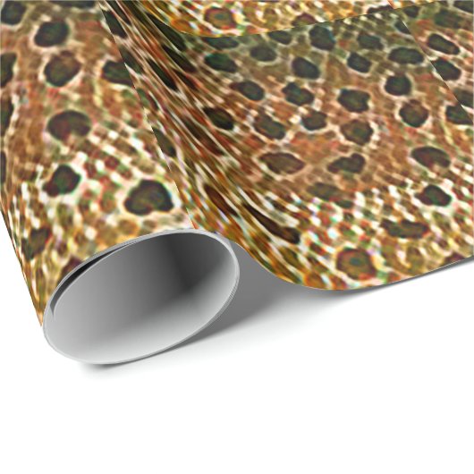 Bruine forel vishuidskleur cadeaupapier (Rol Hoek)